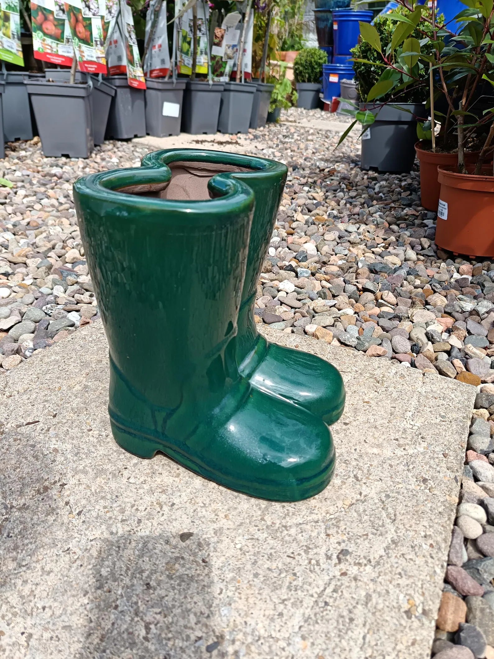 Shelly's Wellies Ceramic Garden Ornament